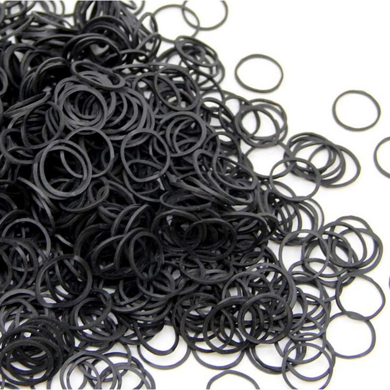 Mini Rubber Bands black Elasti - مراجعة Hair Band Elastic وسعره
