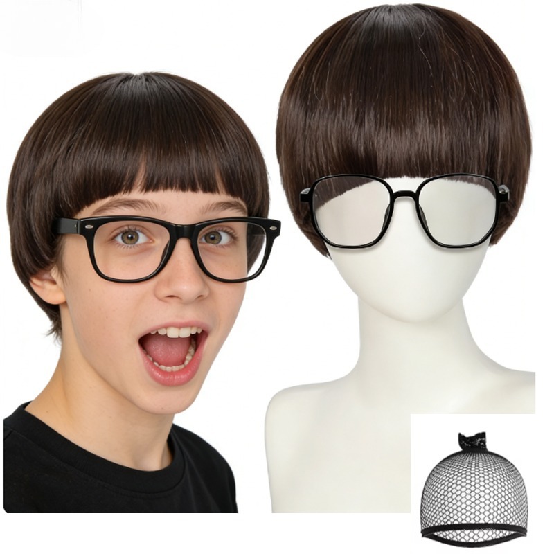 Mushroom Wigs with Bangs + Gla - مراجعة Women'S Accessories In The 60S وسعره