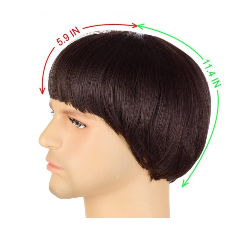 Mushroom Wigs with Bangs + Gla - مراجعة Women'S Accessories In The 60S وسعره