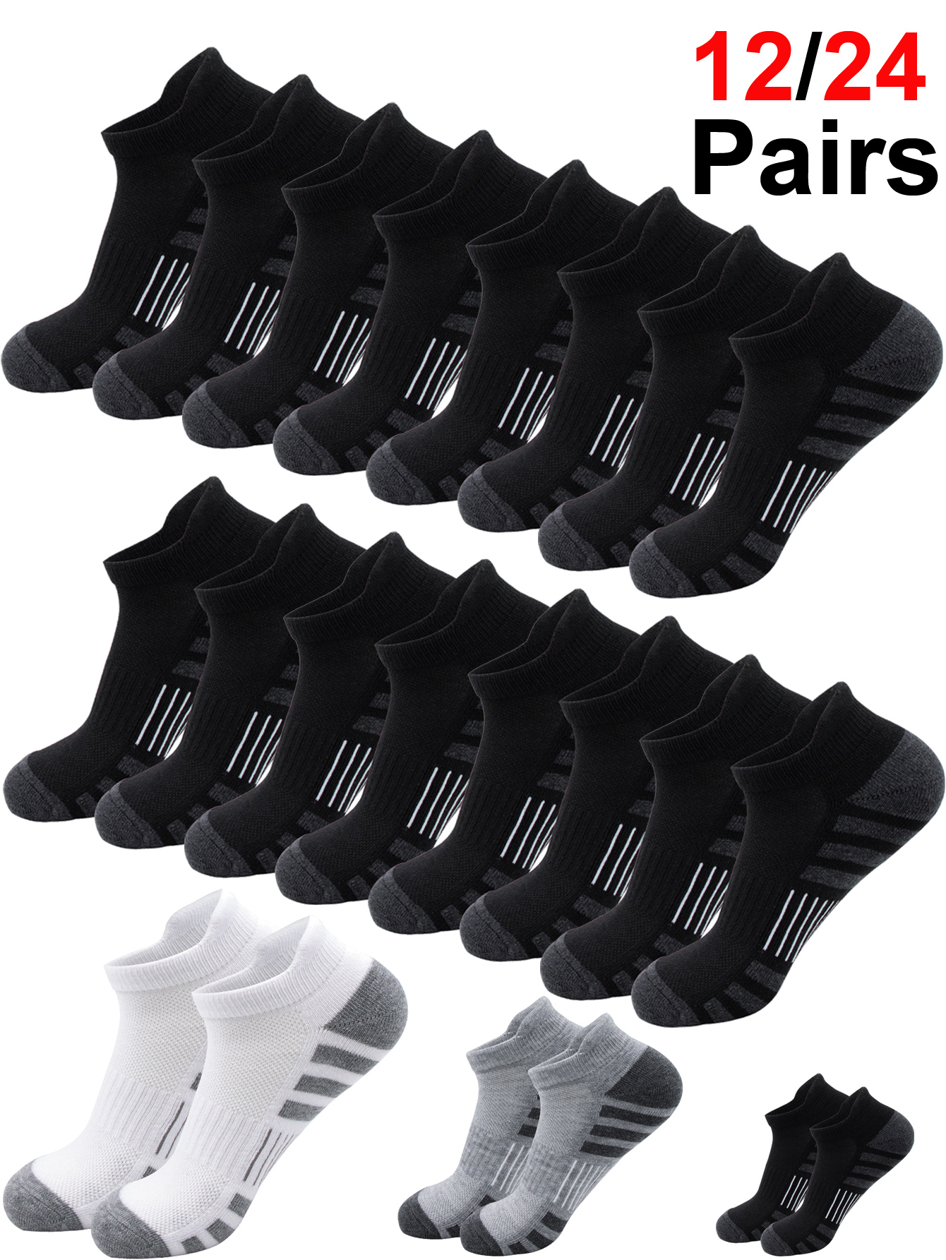 6/24 Pairs Cushioned Breathabl - مراجعة Women'S Ankle Accessories وسعره