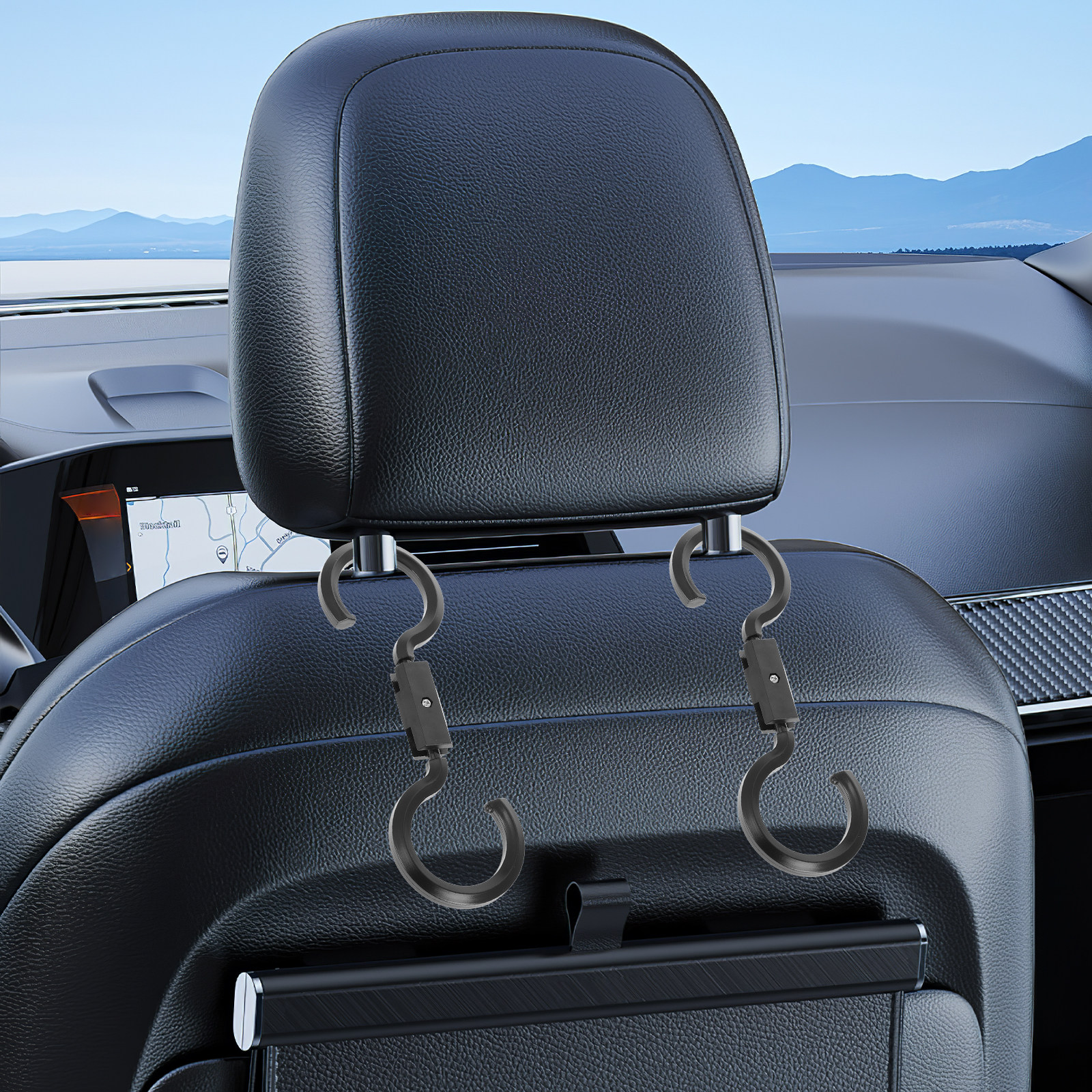 2pcs Seat Back Hooks Adjustabl - مراجعة Women Accessories Organizer وسعره