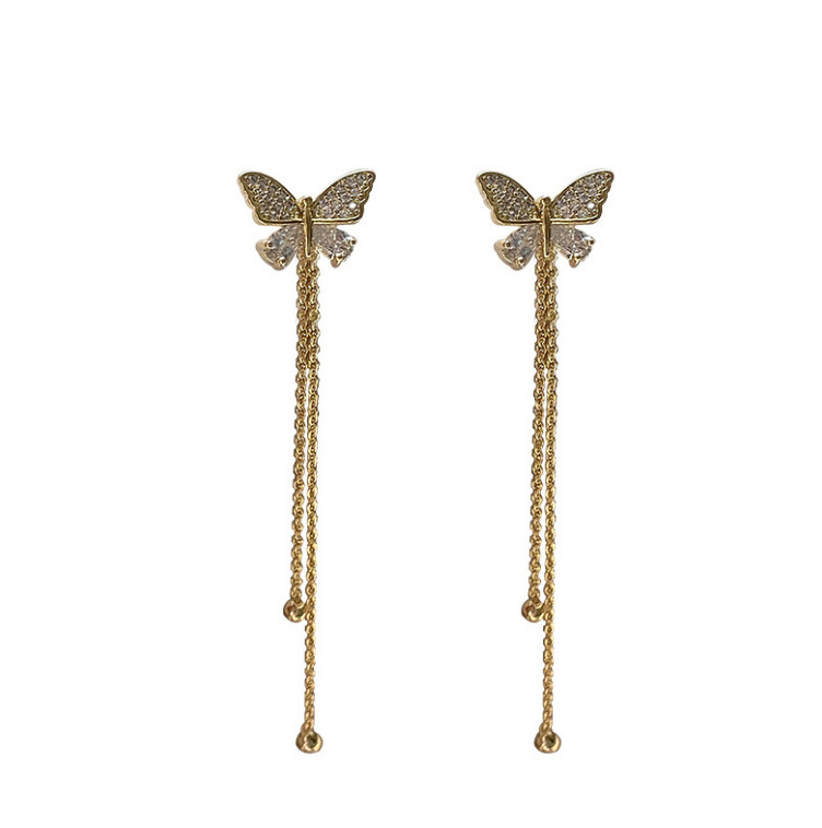New Korean Temperament Long Ta - مراجعة Tassel Earrings Boho وسعره