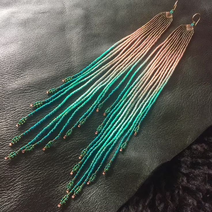Rice bead earrings Gradient co - مراجعة Tassel Earrings Boho وسعره