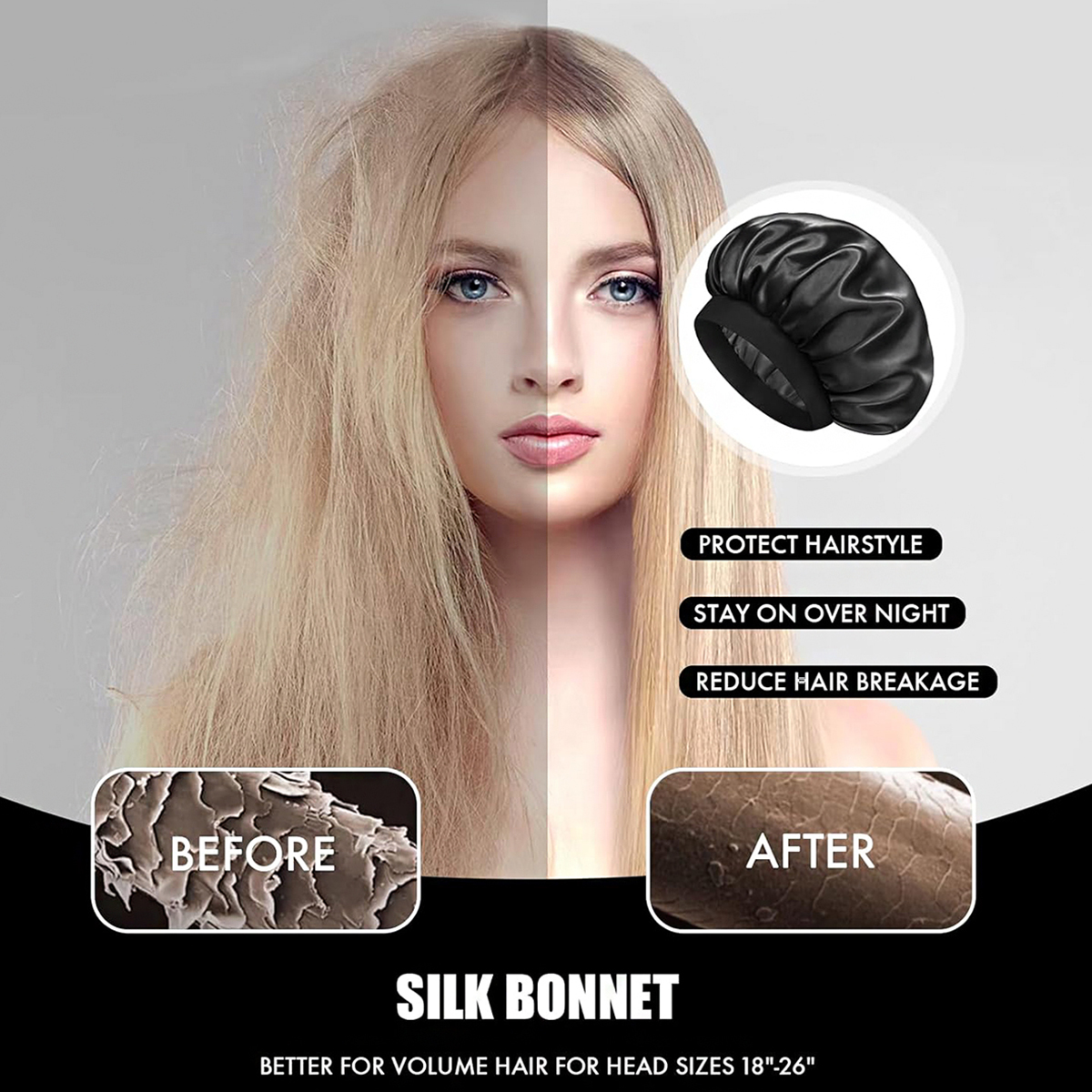 3pcs satin wide brimmed nightc - مراجعة Hair Band Elastic وسعره