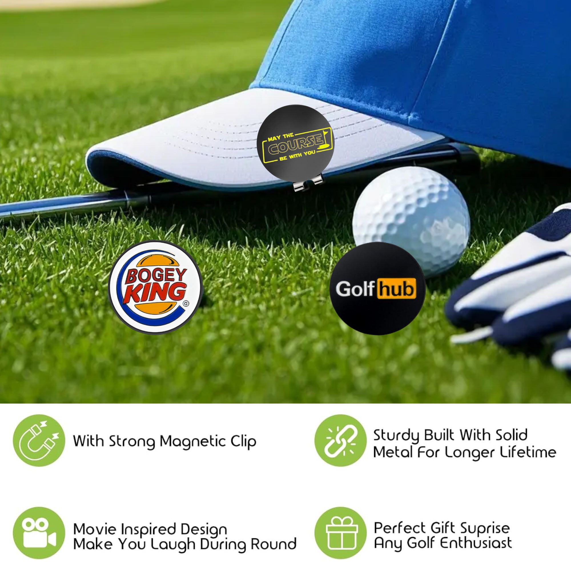 3 Pcs Funny Golf Ball Markers  - مراجعة Women'S Golf Accessories وسعره