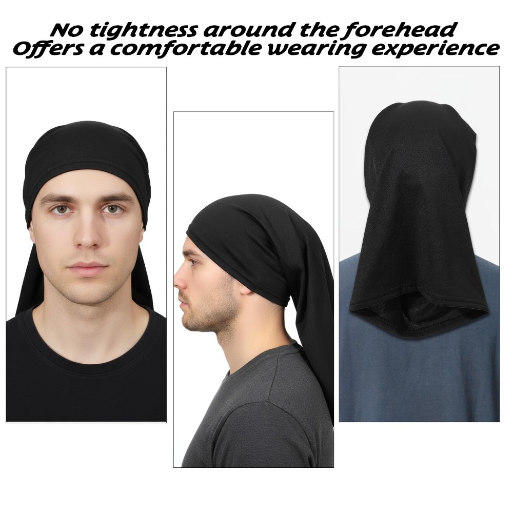 6pcs Dreadlock Cap Tube Bands  - مراجعة Hair Band Elastic وسعره