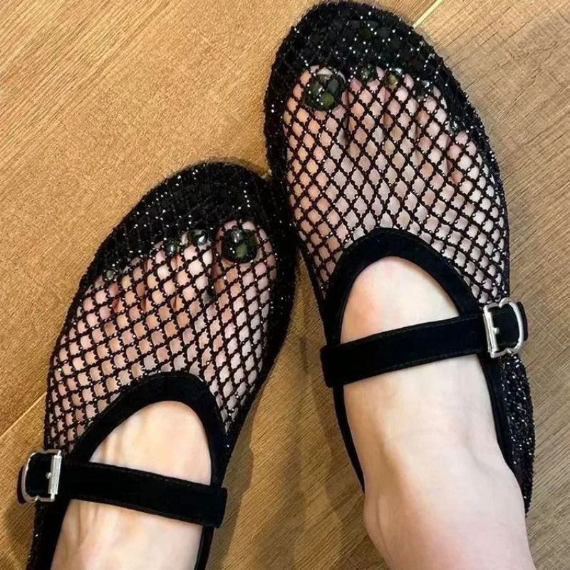 Hollow Rhinestone Baotou Sanda - مراجعة Women'S Shoes And Accessories وسعره