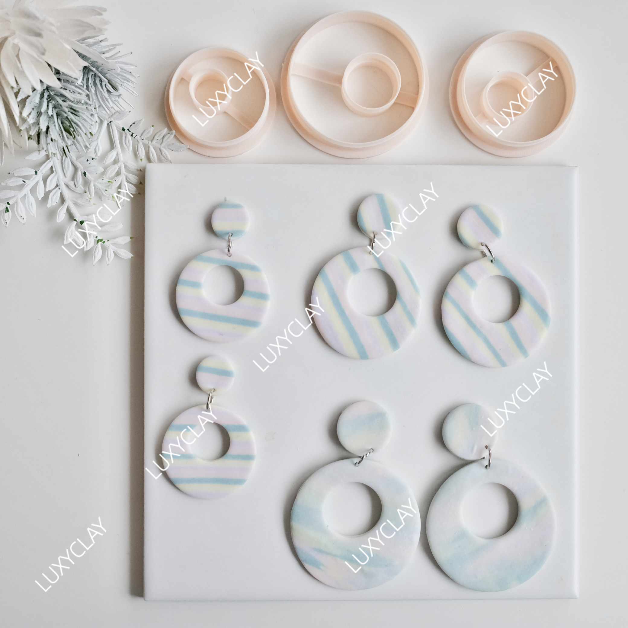 3pcs Hollow Circle Square Donu - مراجعة Tassel Earrings Boho وسعره