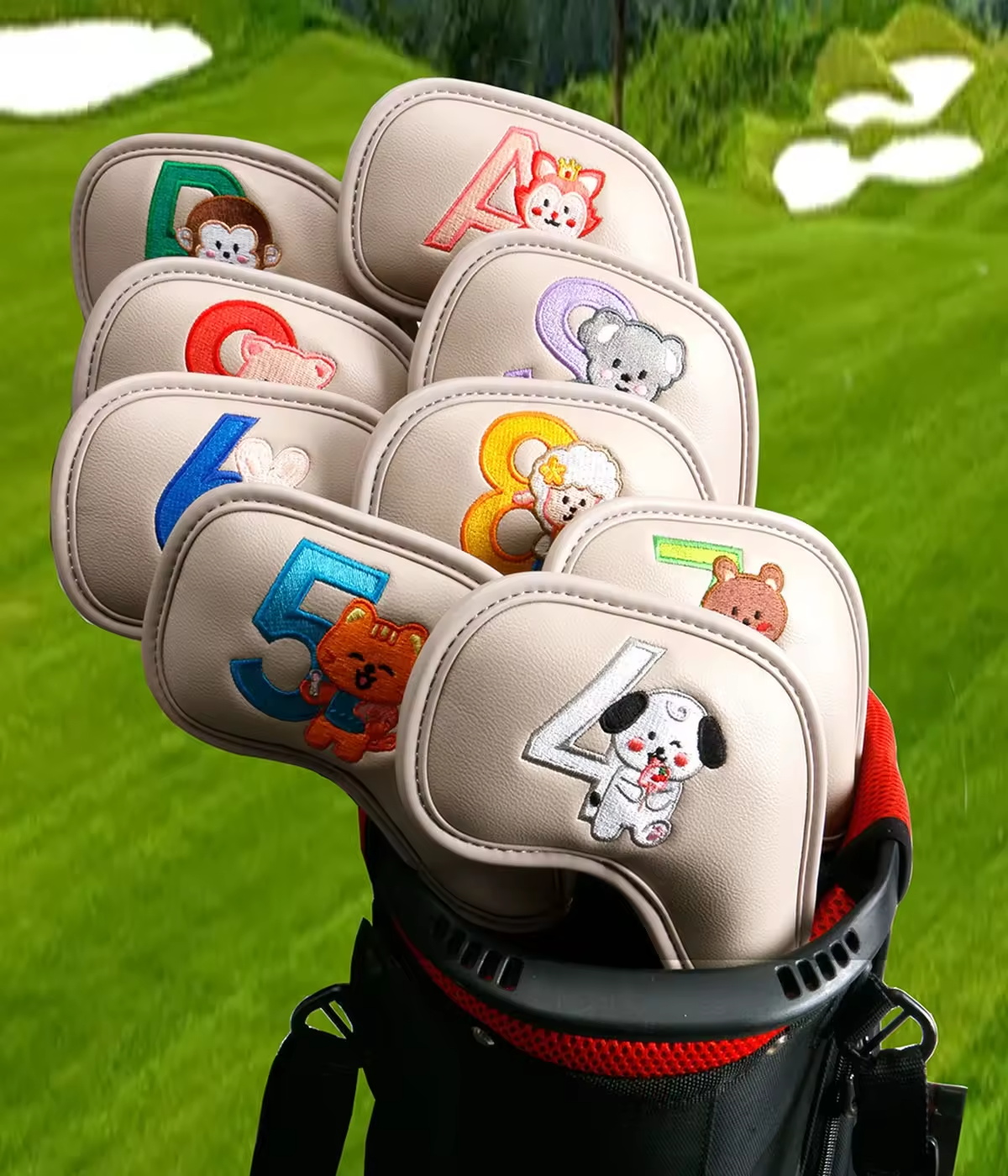 9Pcs Cute Cartoon Animal Golf  - مراجعة Women'S Golf Accessories وسعره