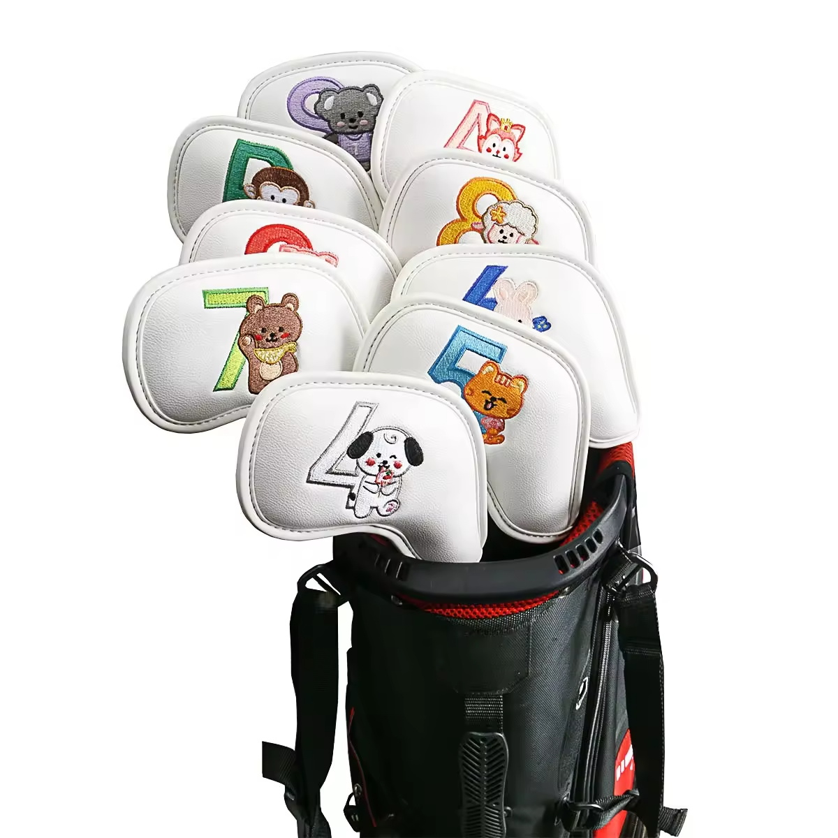 9Pcs Cute Cartoon Animal Golf  - مراجعة Women'S Golf Accessories وسعره