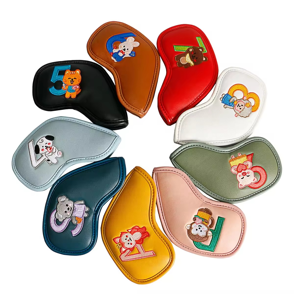 9Pcs Cute Cartoon Animal Golf  - مراجعة Women'S Golf Accessories وسعره