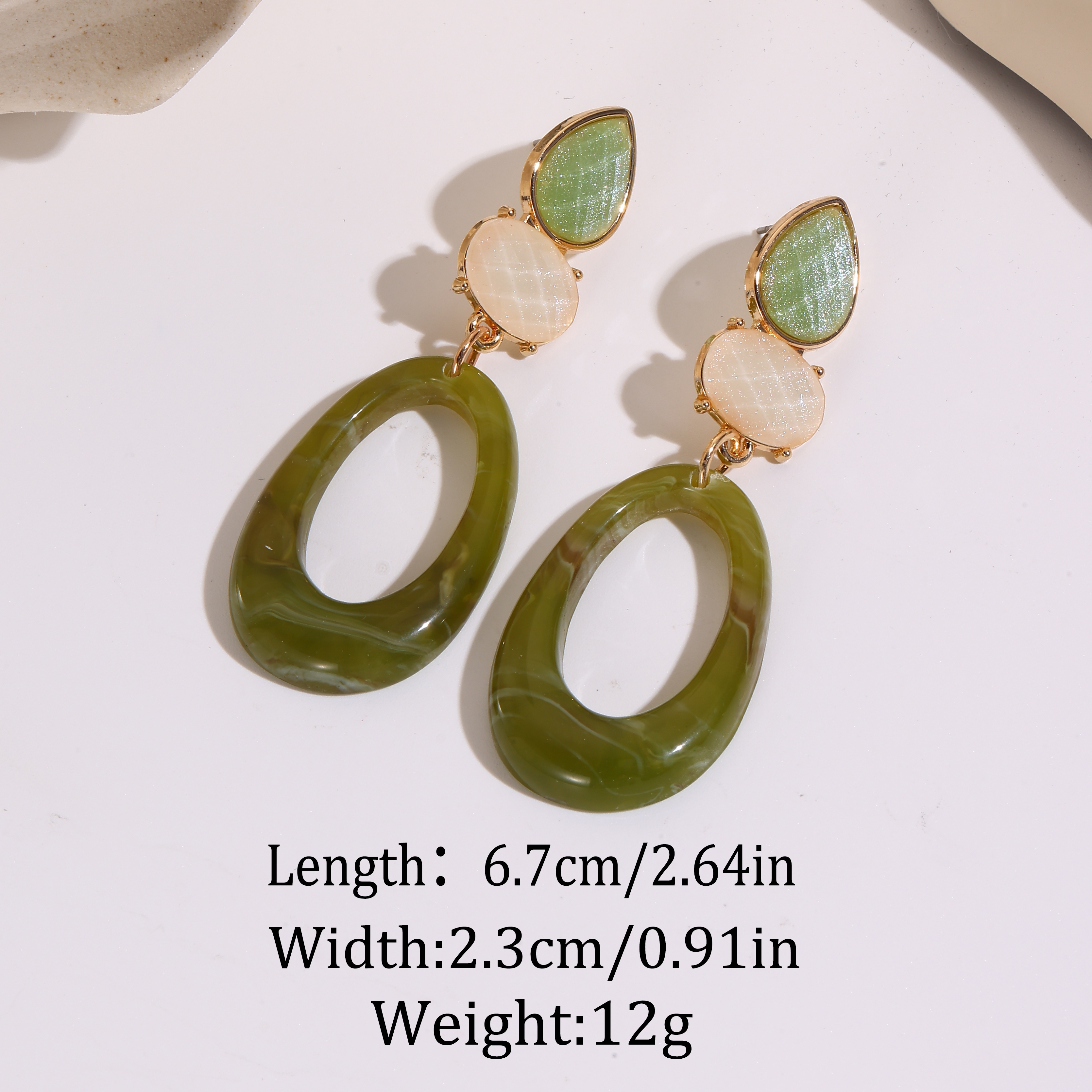 Long Patchwork Earrings with a - مراجعة Women'S Accessories Categories وسعره
