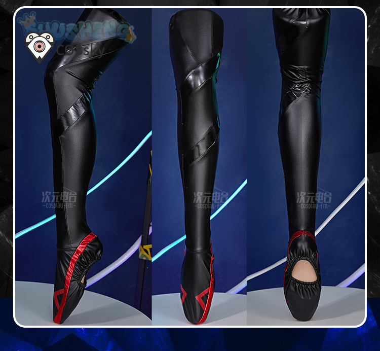 Ayanami Rei  sexy black leathe - مراجعة Women Accessories Set وسعره