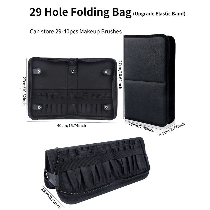 29/23 Holes Foldable Makeup Br - مراجعة Women Accessories Organizer وسعره