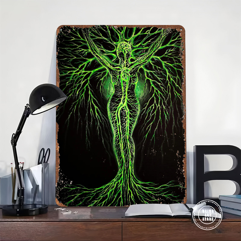 Green Tree Woman Printed Poste - مراجعة Women Accessories Poster وسعره