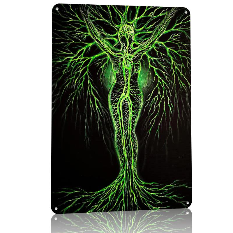 Green Tree Woman Printed Poste - مراجعة Women Accessories Poster وسعره