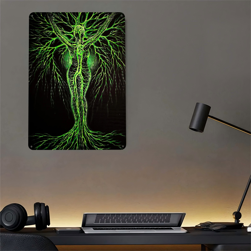 Green Tree Woman Printed Poste - مراجعة Women Accessories Poster وسعره