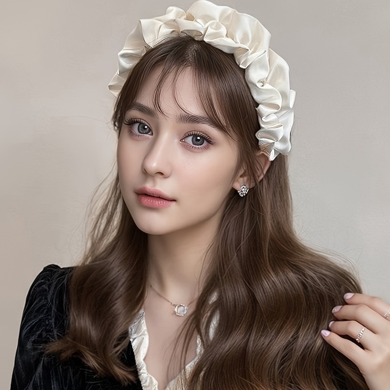 1Pcs high cranial top pleated  - مراجعة Women'S Accessories Go Outdoors وسعره