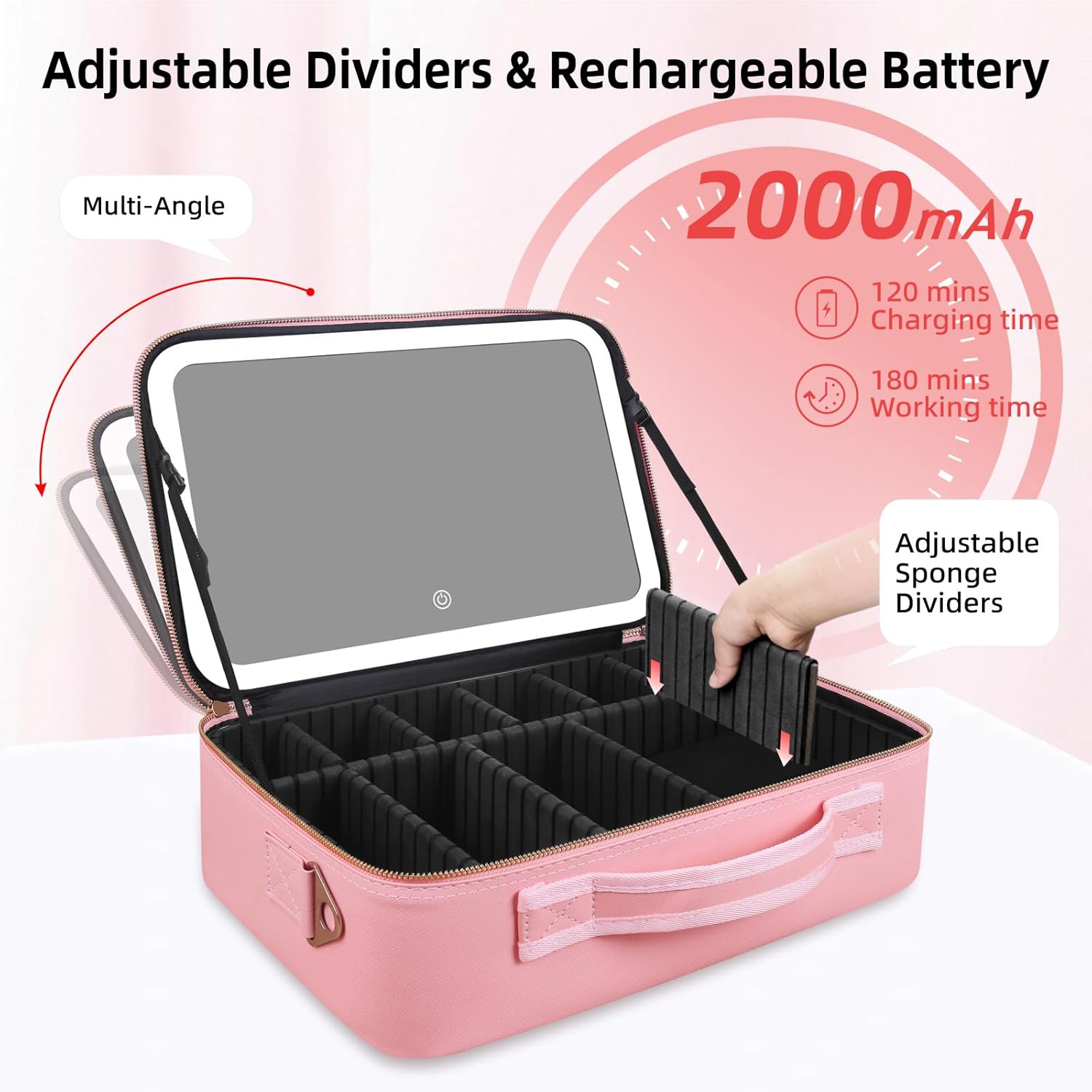 Large Capacity Makeup Bag 15'' - مراجعة Women Accessories Organizer وسعره