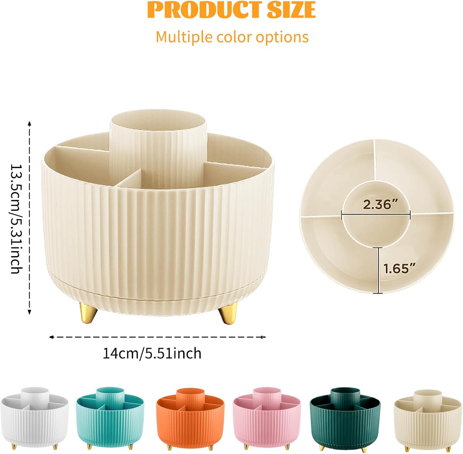 360° Rotating Makeup Cosmetic  - مراجعة Women Accessories Organizer وسعره