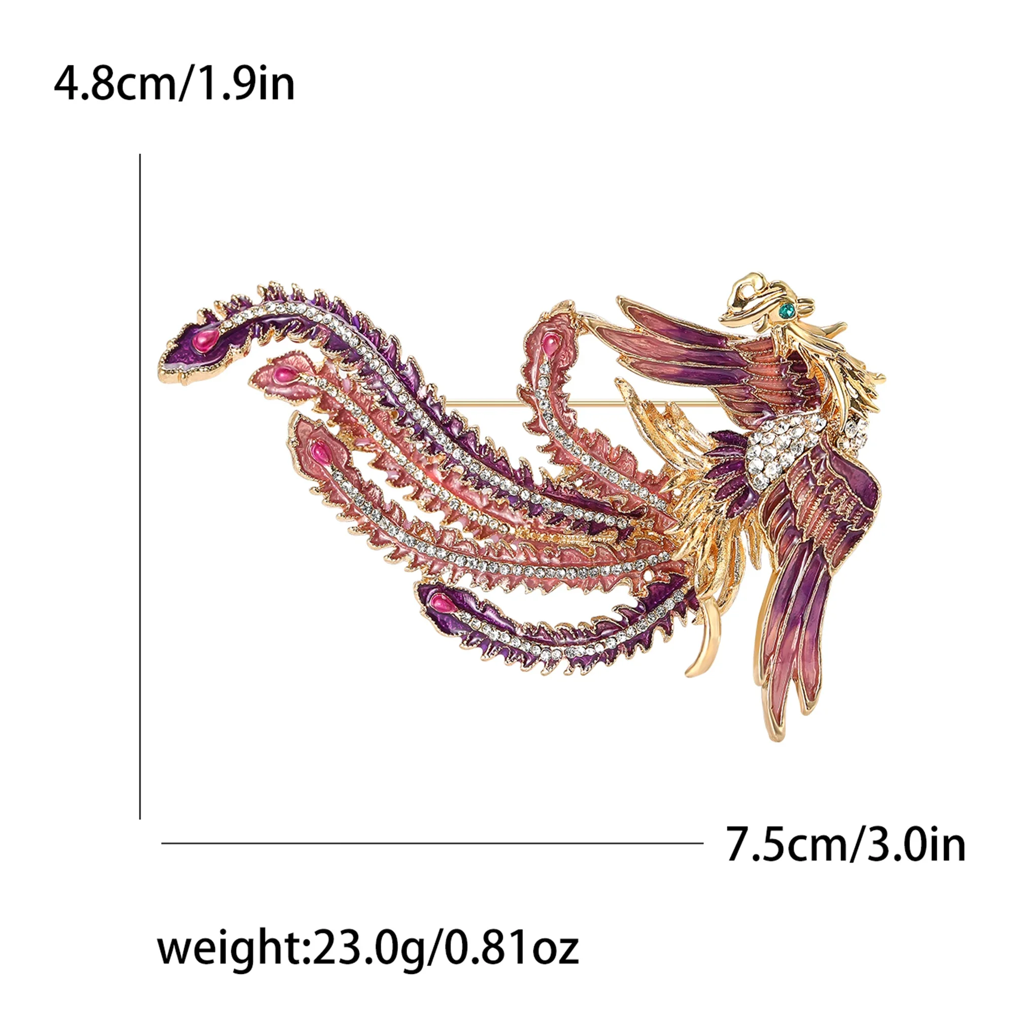 Rhinestone Phoenix Brooches fo - مراجعة Women'S Accessories Categories وسعره